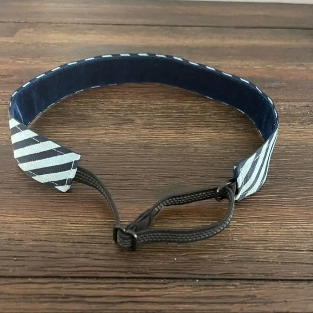 Glam Headbands Blue Striped Adjustable Active Headband